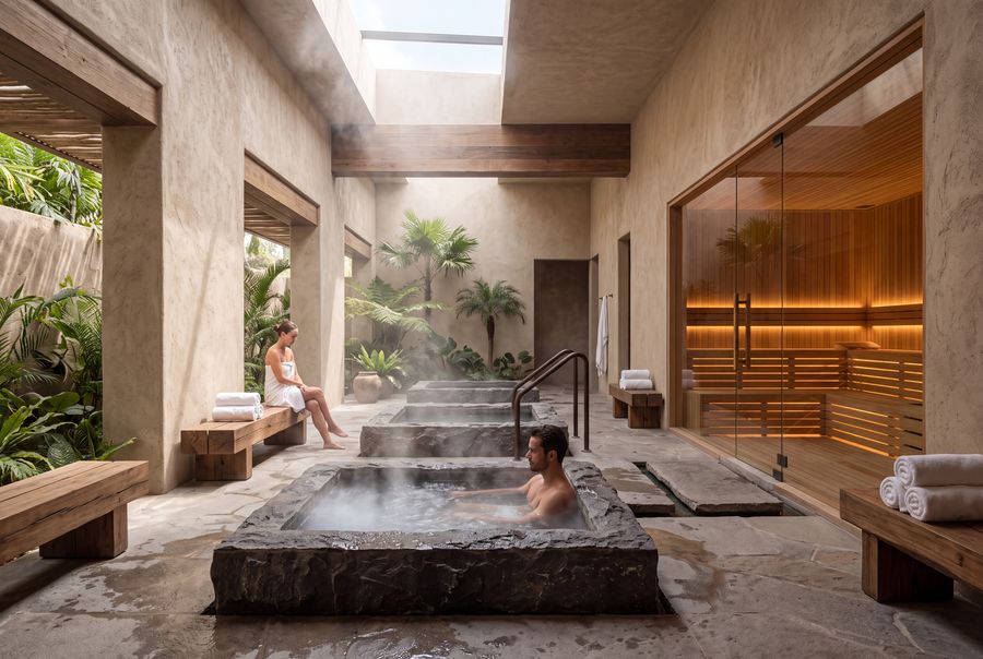 Wellness icebath sauna, artist's impression